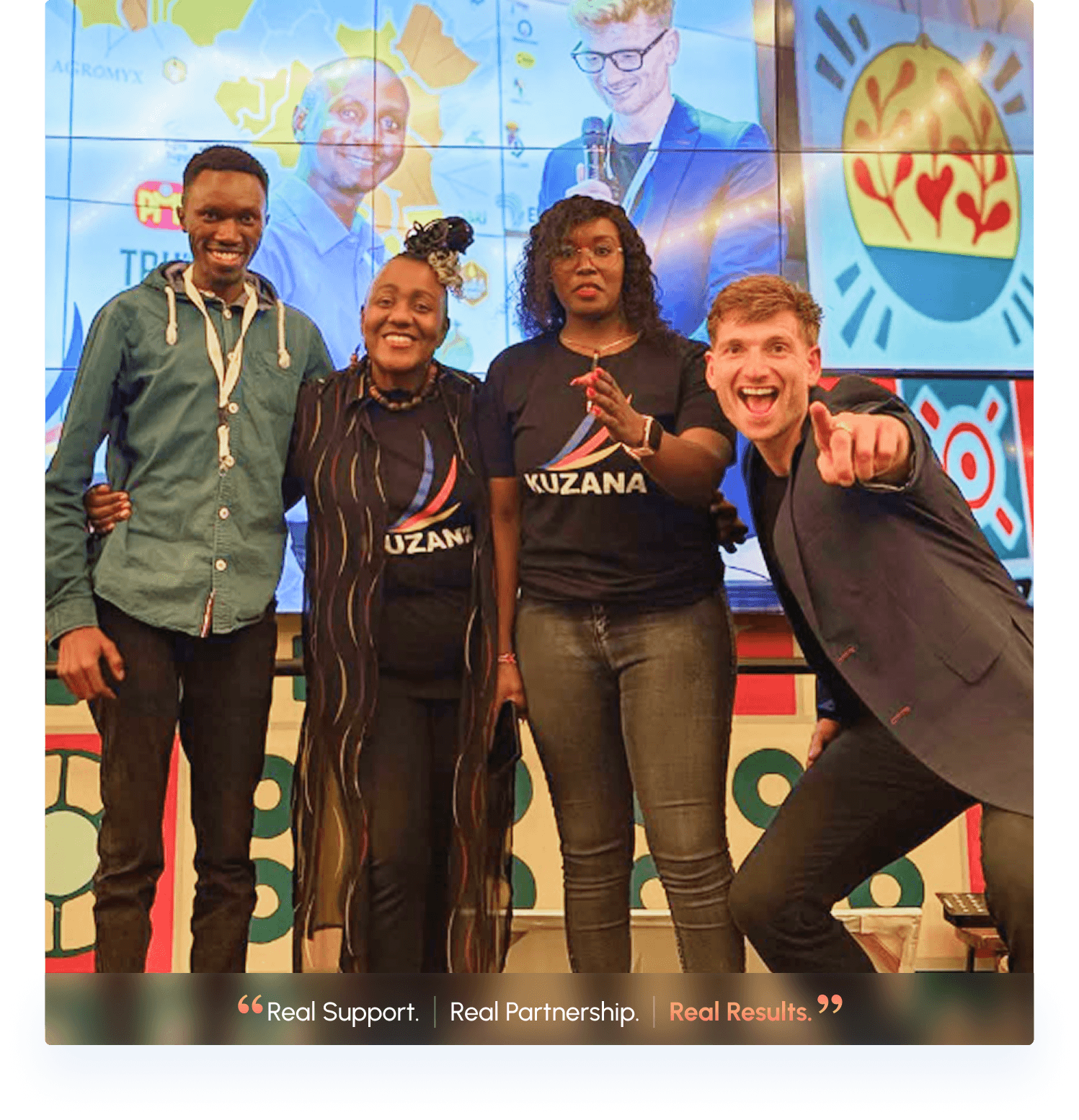 Kuzana team supporting Kenyan startups