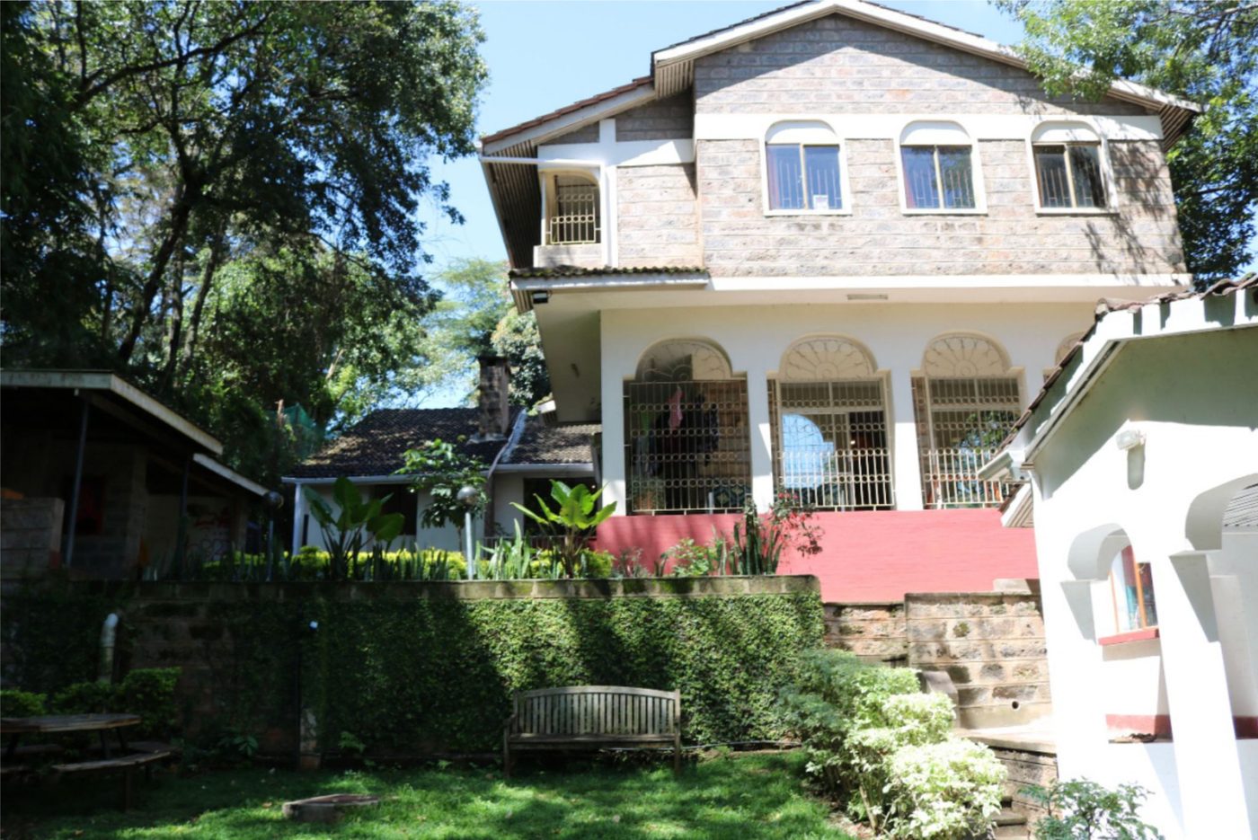 The Warren startup house exterior and garden in Nairobi